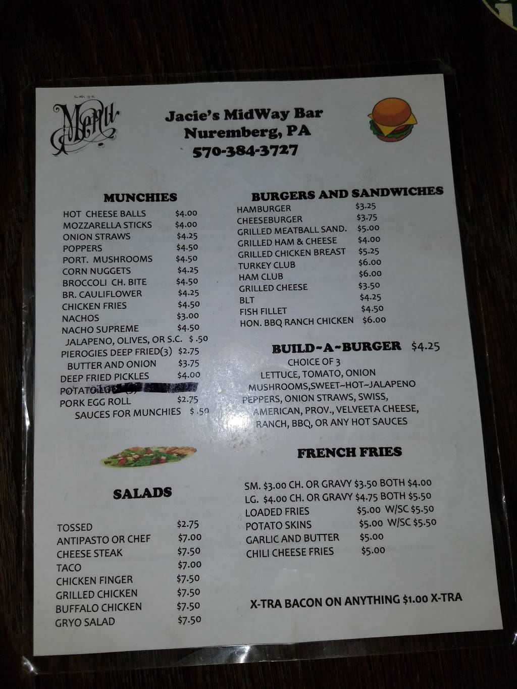 Jacies Midway Bar | restaurant | 319 Hazle St, Nuremberg, PA 18241, USA | 5703843727 OR +1 570-384-3727