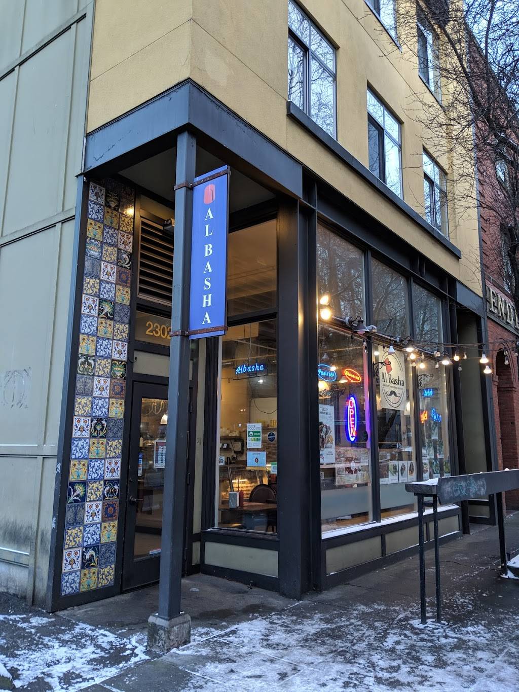 Al Basha Mediterranean Grill | restaurant | 2300 1st Ave, Seattle, WA 98121, USA | 2064414811 OR +1 206-441-4811