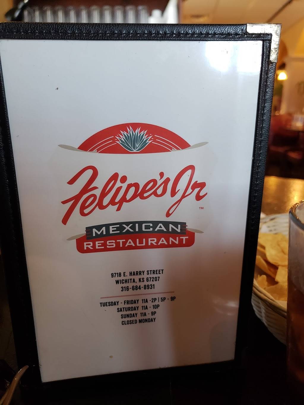 Felipes Jr. Mexican Restaurant | restaurant | 9718 E Harry St, Wichita, KS 67207, USA | 3166848931 OR +1 316-684-8931