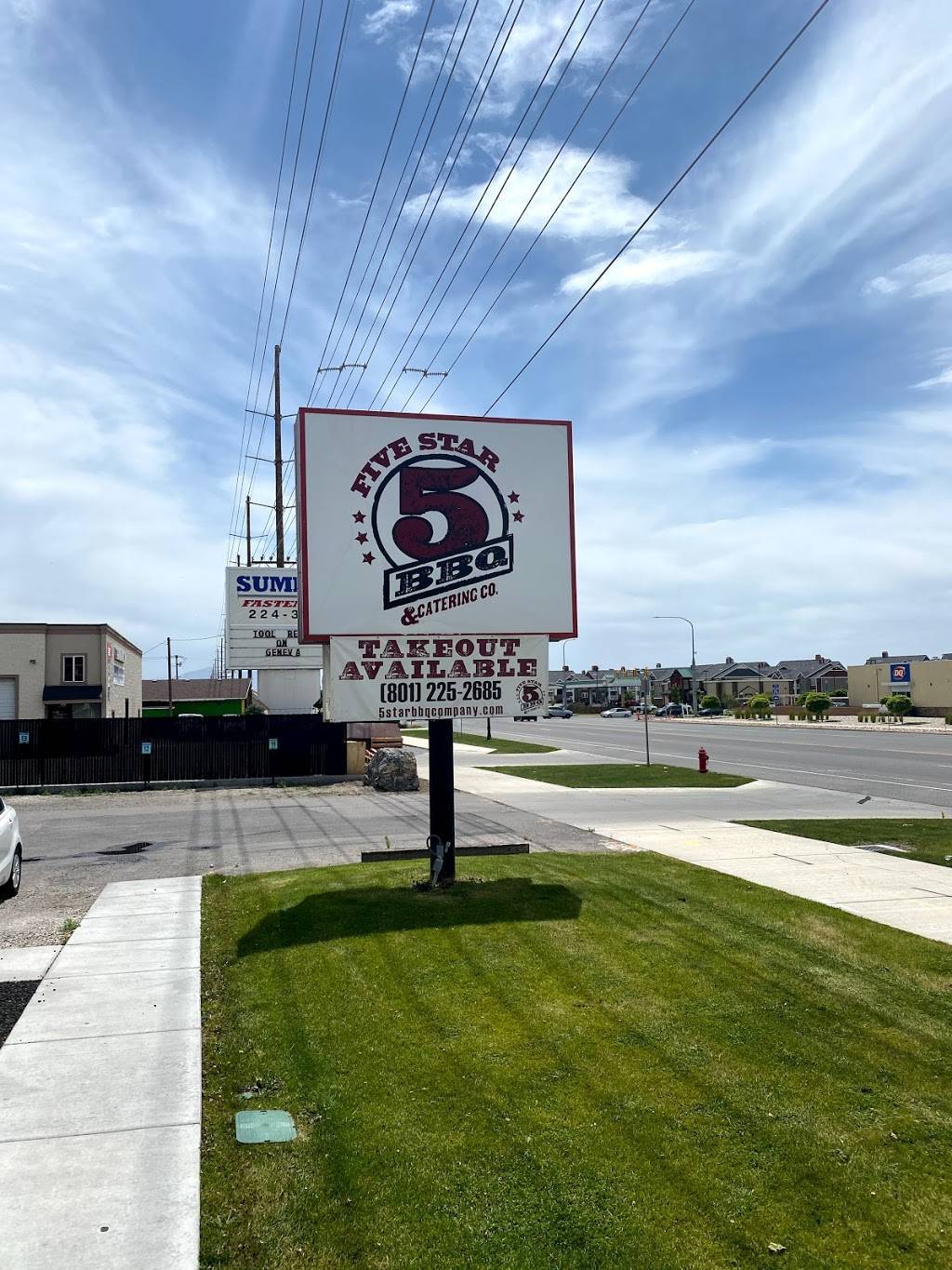 5 Star BBQ Company | restaurant | 70 Geneva Rd, Orem, UT 84057, USA | 8012252685 OR +1 801-225-2685