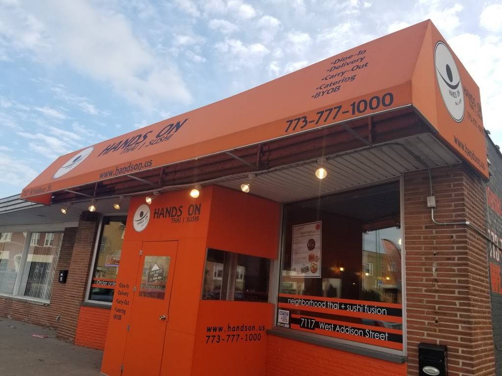 Hands On Modern Thai & Sushi Bar | restaurant | 7117 W Addison St, Chicago, IL 60634, USA | 7737771000 OR +1 773-777-1000