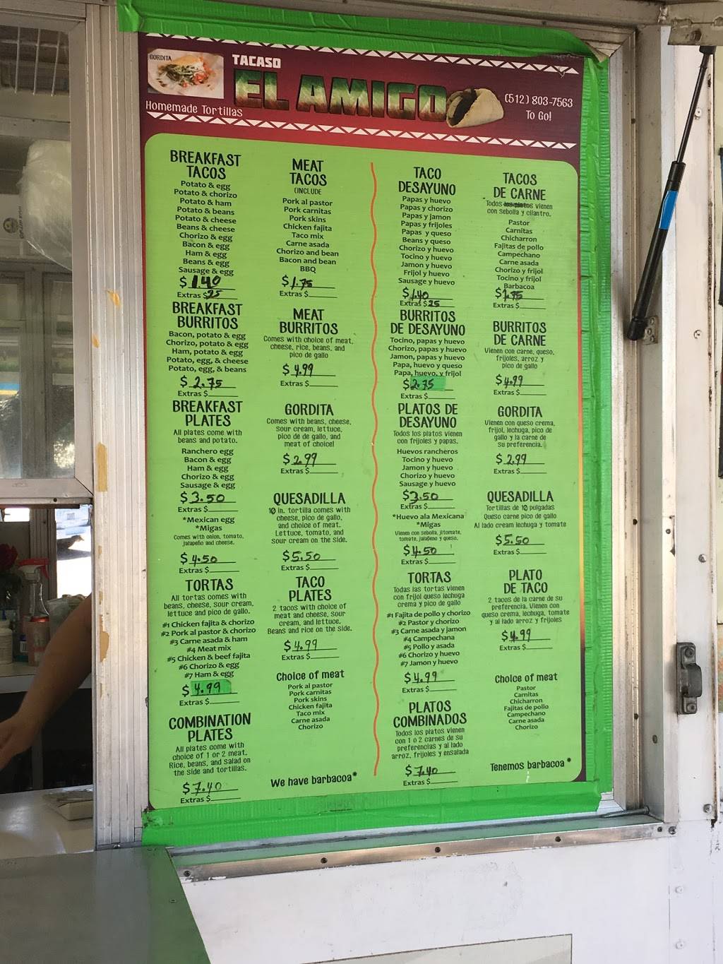 El Amigo Taco | restaurant | 8663-8667 Spicewood Springs Rd, Austin, TX 78759, USA | 5128037563 OR +1 512-803-7563