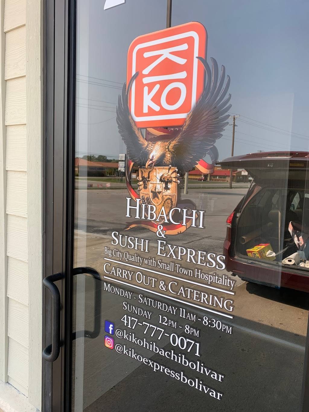 Kiko Hibachi & Sushi Express | restaurant | 2115 S Springfield Ave suite 4, Bolivar, MO 65613, USA | 4177770071 OR +1 417-777-0071