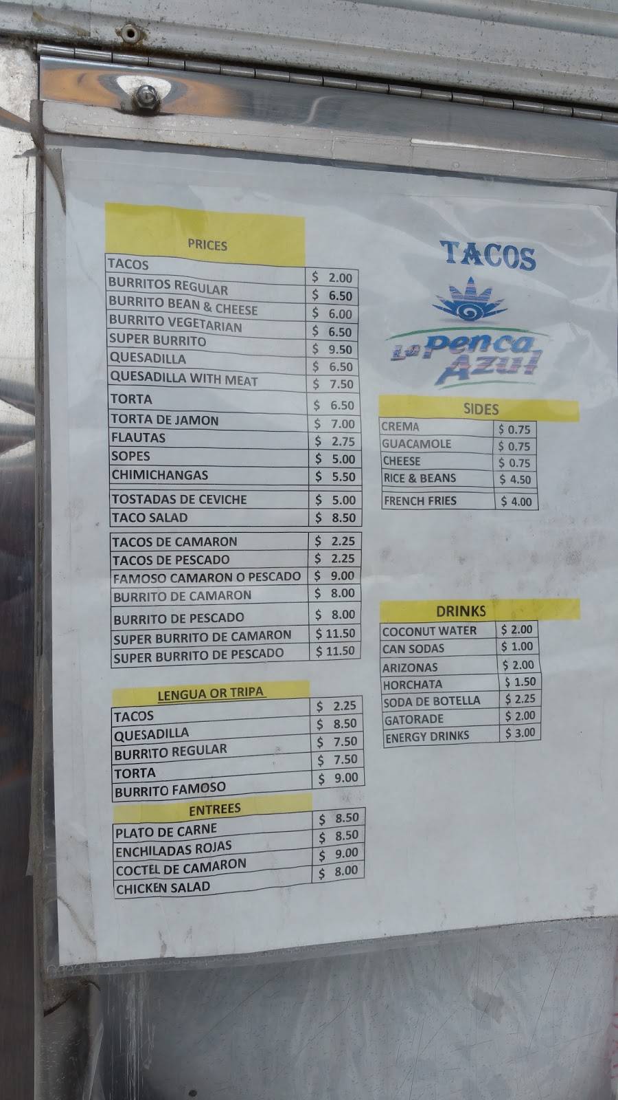 Tacos La Penca Azul | restaurant | 720 High St, Oakland, CA 94601, USA | 5104364771 OR +1 510-436-4771