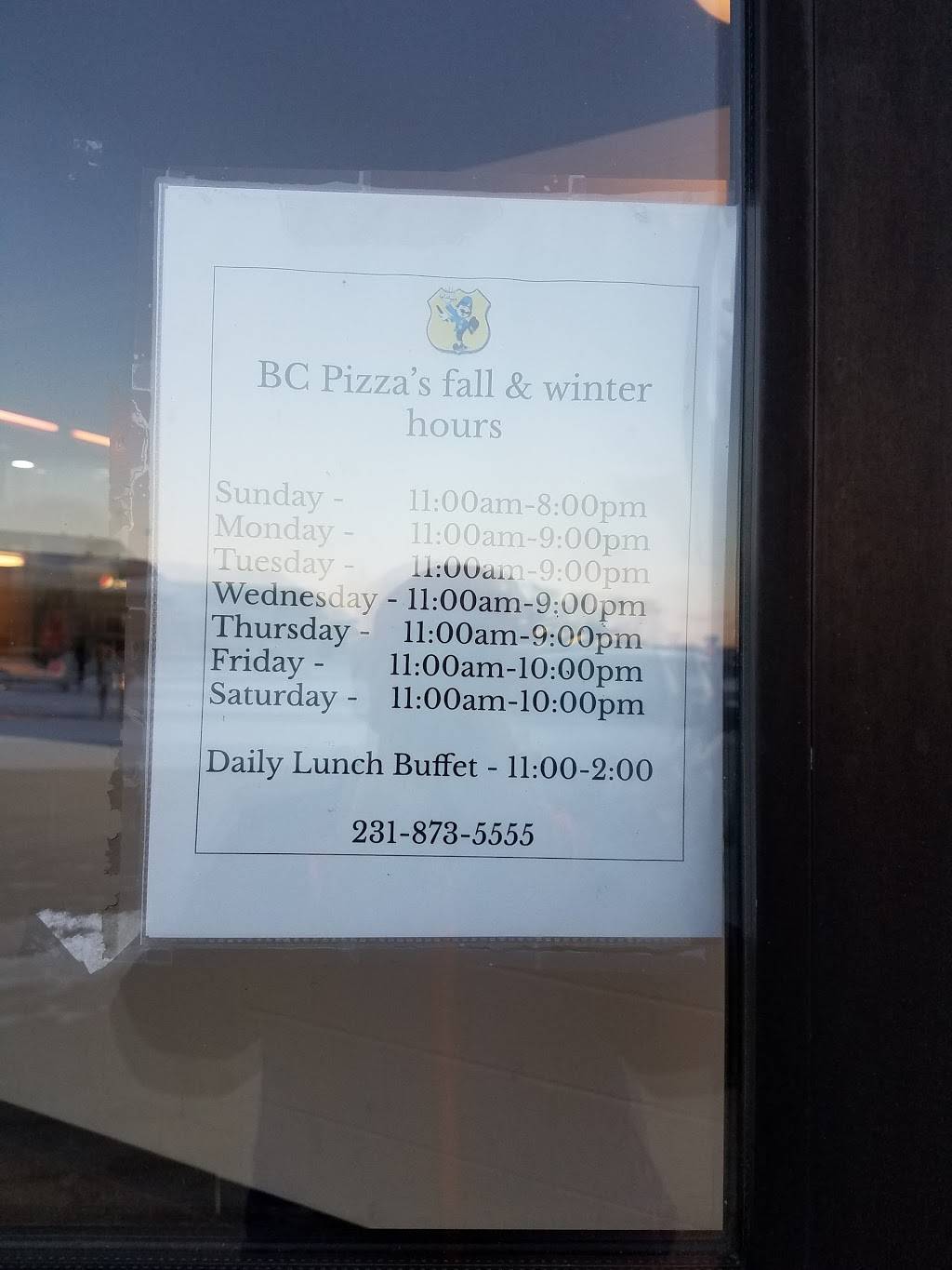 B.C. Pizza | restaurant | 2327 N. Comfort Dr., Hart, MI 49420, USA | 2318735555 OR +1 231-873-5555