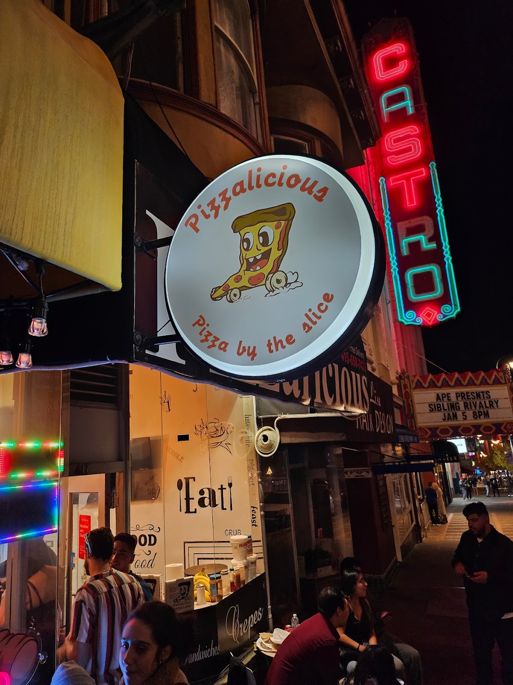 Pizzalicious | restaurant | 417 Castro St, San Francisco, CA 94114, USA | 4156587433 OR +1 415-658-7433