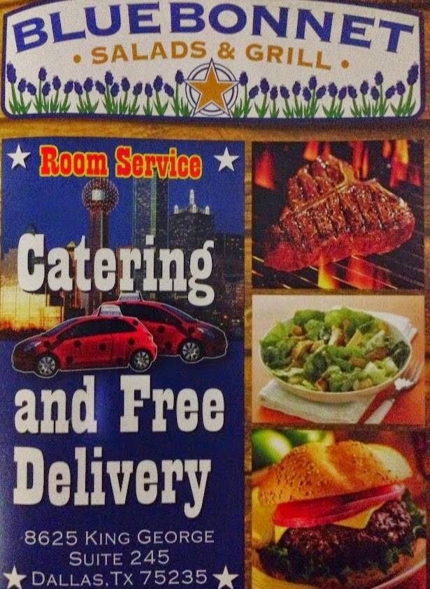 Bluebonnet Salads & Grill | meal takeaway | 8625 King George Dr #245, Dallas, TX 75235, USA | 2149051200 OR +1 214-905-1200