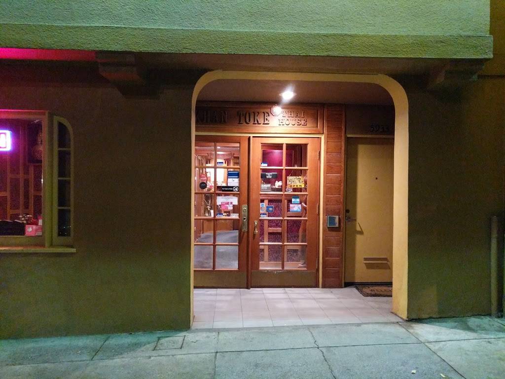 Khan Toke Thai House | restaurant | 5937 Geary Blvd, San Francisco, CA 94121, USA | 4156686654 OR +1 415-668-6654