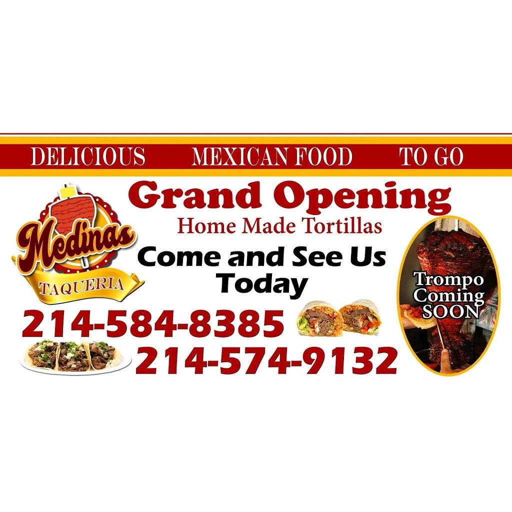Medinas Taqueria | restaurant | 1141 E Walnut St Unit A, Garland, TX 75040, USA | 2145848385 OR +1 214-584-8385