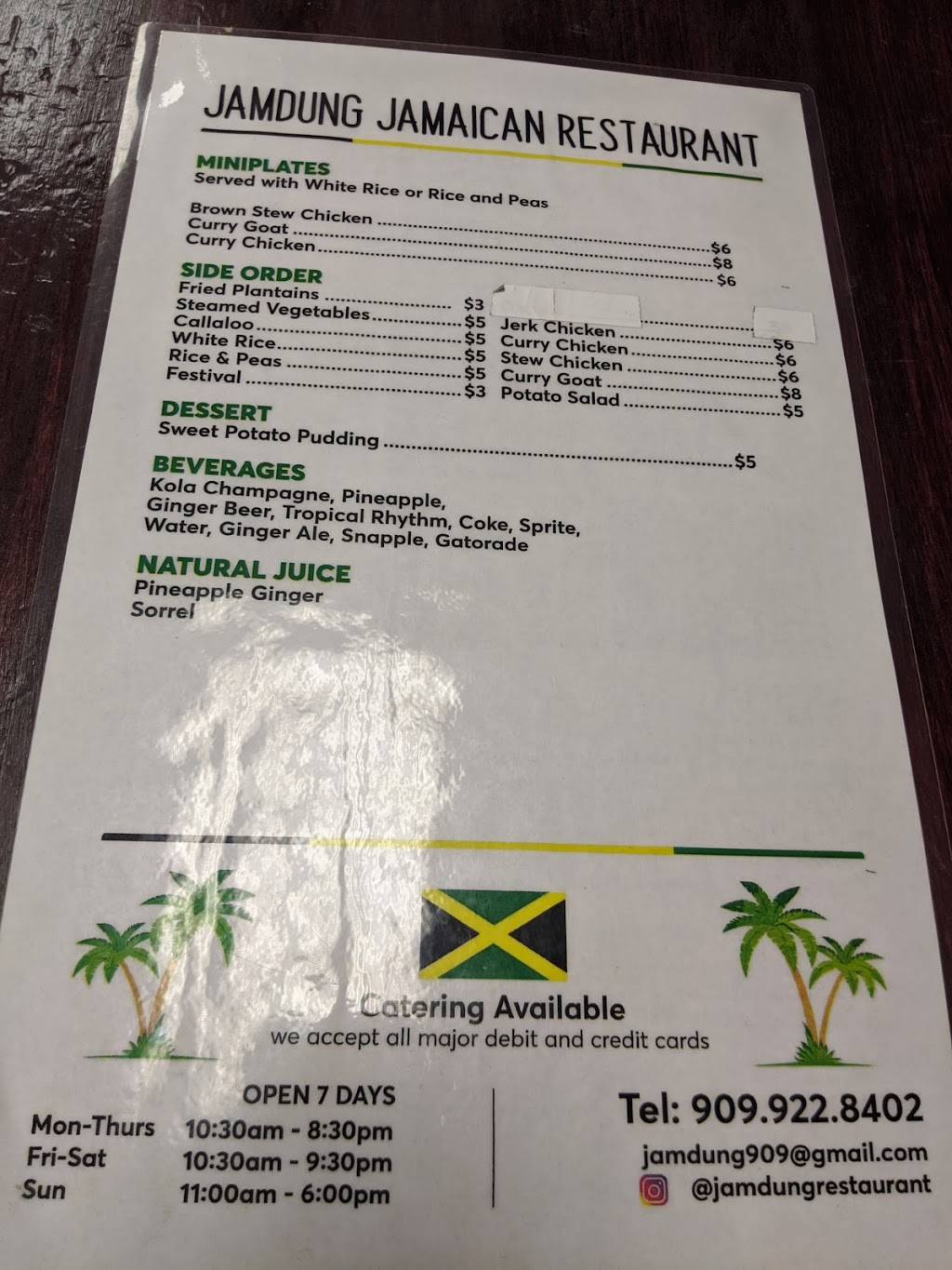 Jamdung Jamaican Restaurant | restaurant | 12759 Foothill Blvd, Rancho Cucamonga, CA 91739, USA | 9099228402 OR +1 909-922-8402