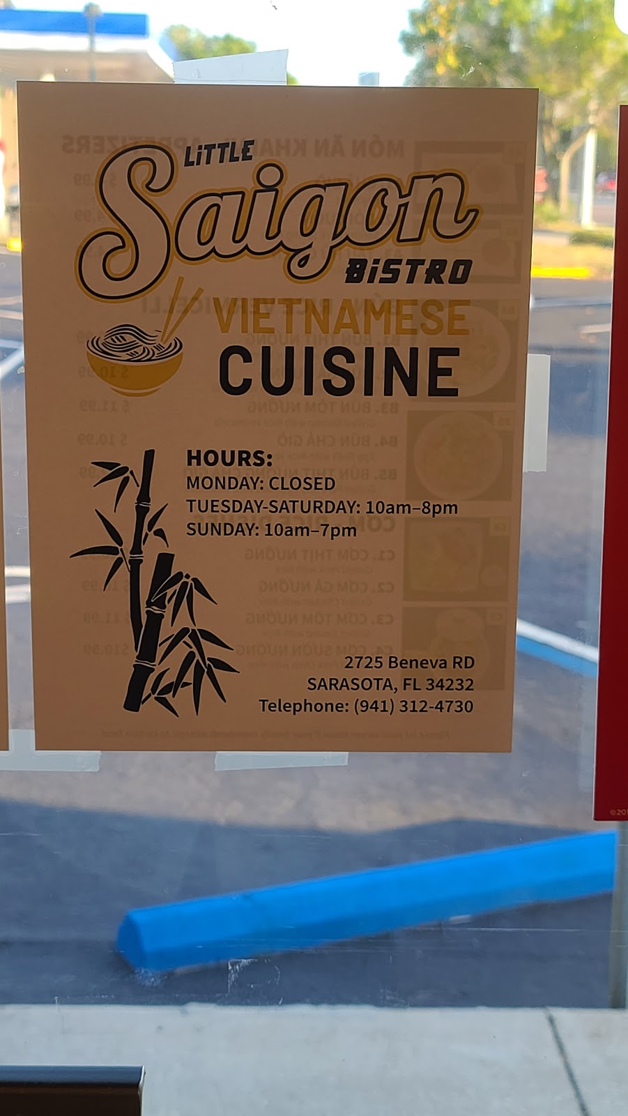 Little Saigon Bistro | restaurant | 2725 S Beneva Rd, Sarasota, FL 34232, USA | 9413124730 OR +1 941-312-4730