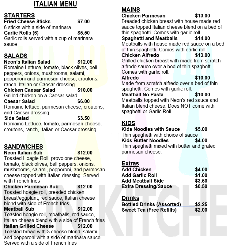 Neon Kitchen, LLC | restaurant | 509 S Broadway Suite B, Portland, TN 37148, USA | 6153881604 OR +1 615-388-1604