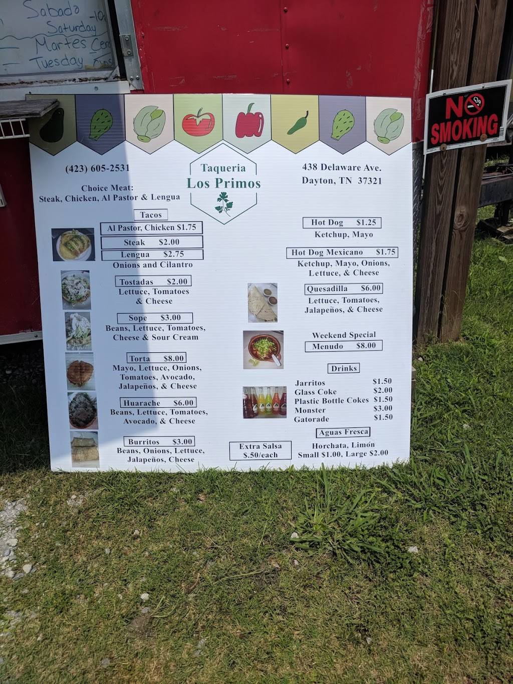 Taqueria Los Primos | restaurant | 438 Delaware Ave, Dayton, TN 37321, USA | 4236052531 OR +1 423-605-2531
