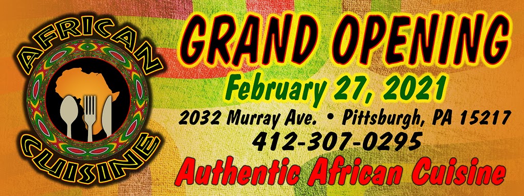 African Eats Cuisine | restaurant | 2032 Murray Ave, Pittsburgh, PA 15217, USA | 4123070294 OR +1 412-307-0294