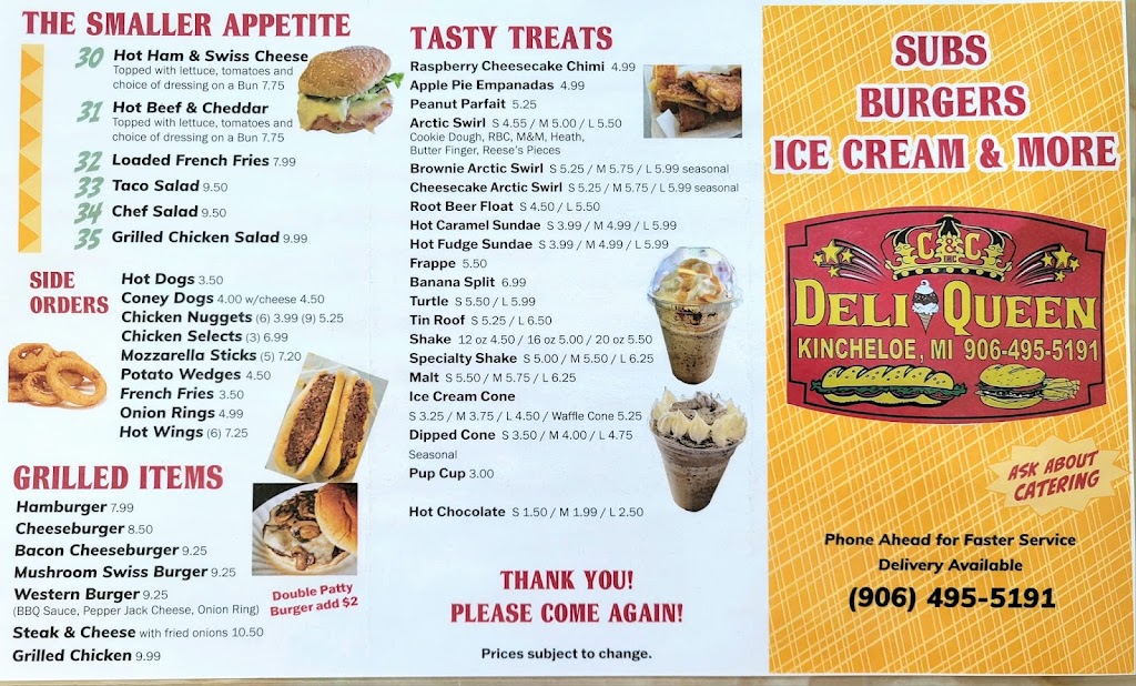 Deli Queen & Grill | restaurant | 4805 M-80, Kincheloe, MI 49788, USA | 9064955191 OR +1 906-495-5191