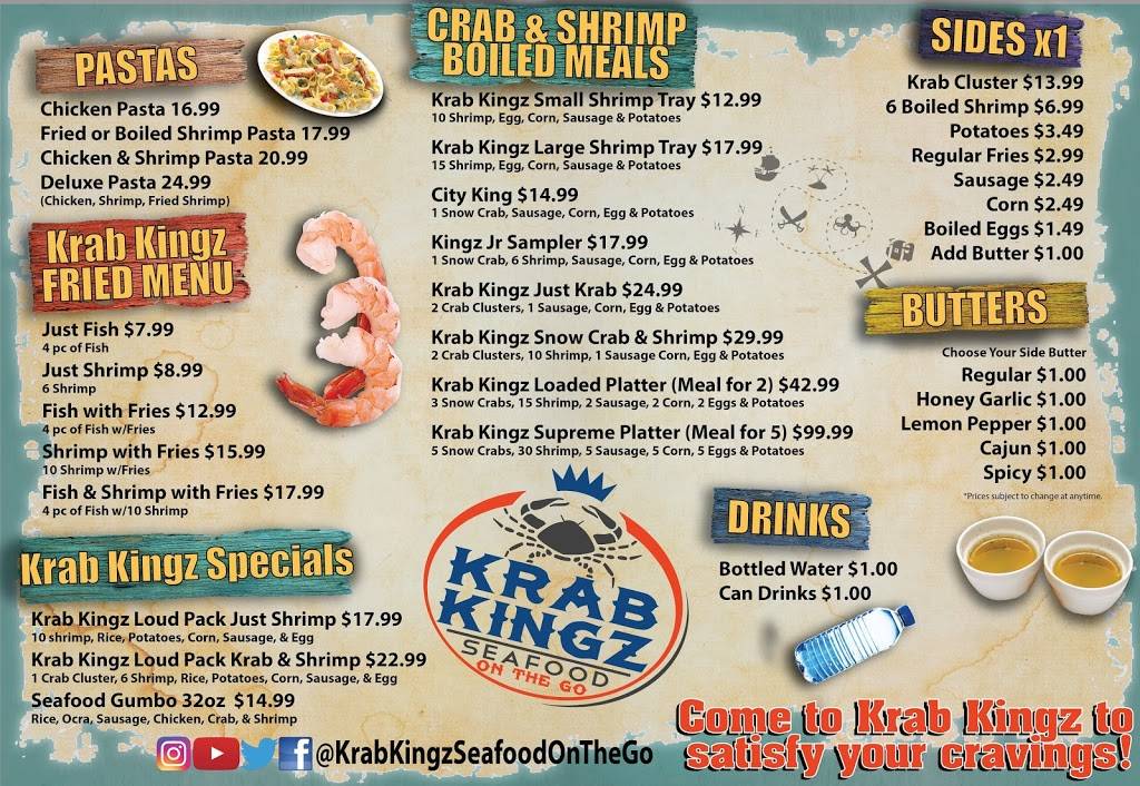 Krab Kingz Seafood Seguin | restaurant | 3552 US-90 ALT, Seguin, TX 78155, USA | 2109003816 OR +1 210-900-3816