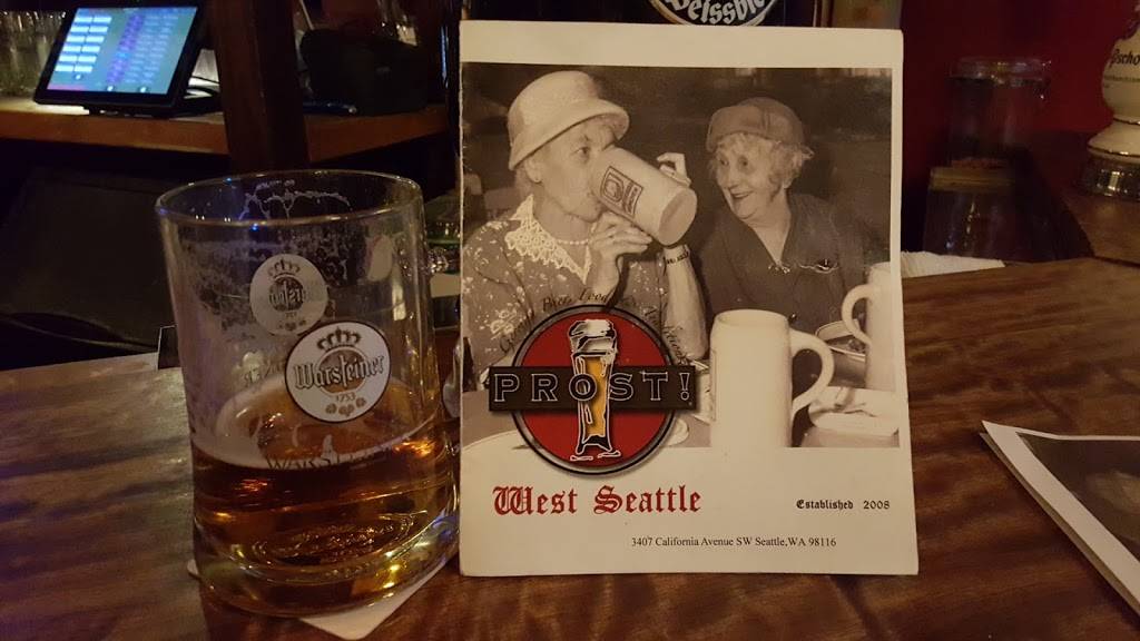 Prost! West Seattle | restaurant | 3407 California Ave SW, Seattle, WA 98116, USA | 2064207174 OR +1 206-420-7174