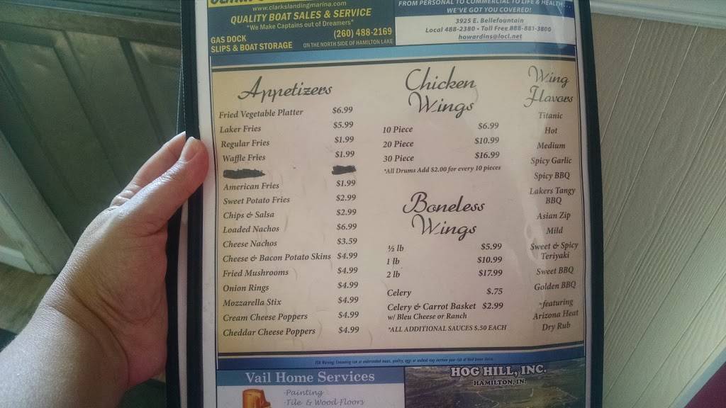 Lakers Food & Spirits | restaurant | 7610 S Lake St, Hamilton, IN 46742, USA | 2604883582 OR +1 260-488-3582