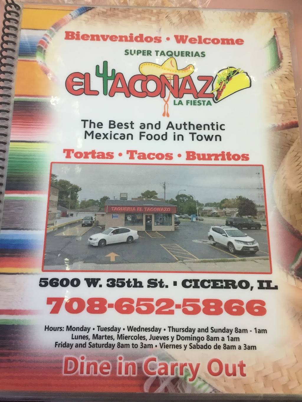 El taconazo la fiesta | restaurant | 5600 W 35th St, Cicero, IL 60804, USA | 7086525866 OR +1 708-652-5866