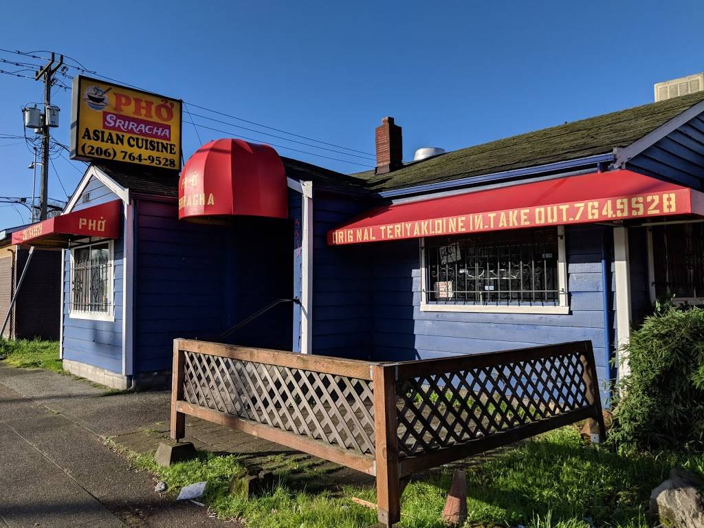 Pho Sriracha | restaurant | 5515 4th Ave S, Seattle, WA 98108, USA | 2067649528 OR +1 206-764-9528