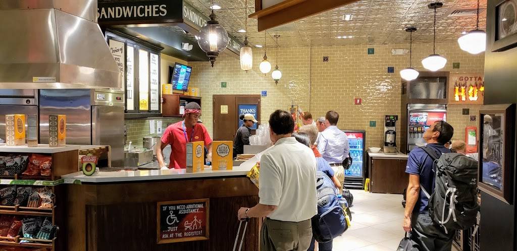 Potbelly Sandwich Shop | restaurant | Near Gate B2, McNamara Terminal, Worldgateway Pl, Detroit, MI 48242, USA | 7349413488 OR +1 734-941-3488