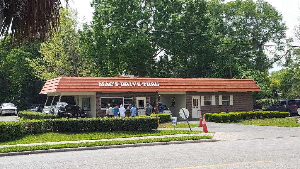 Macs Drive Thru | restaurant | 129 NW 10th Ave, Gainesville, FL 32601, USA | 3523789842 OR +1 352-378-9842