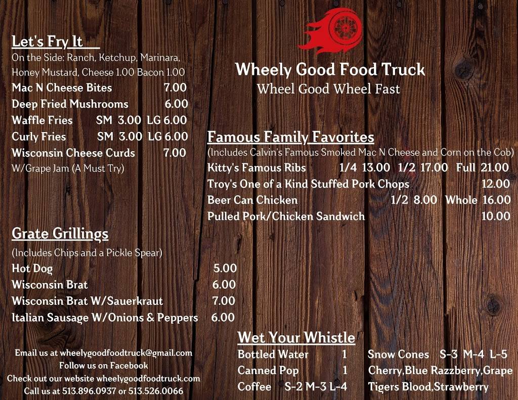 Wheely Good Food Truck LLC | restaurant | 904 Salman Rd, Hamilton, OH 45013, USA | 5138960937 OR +1 513-896-0937