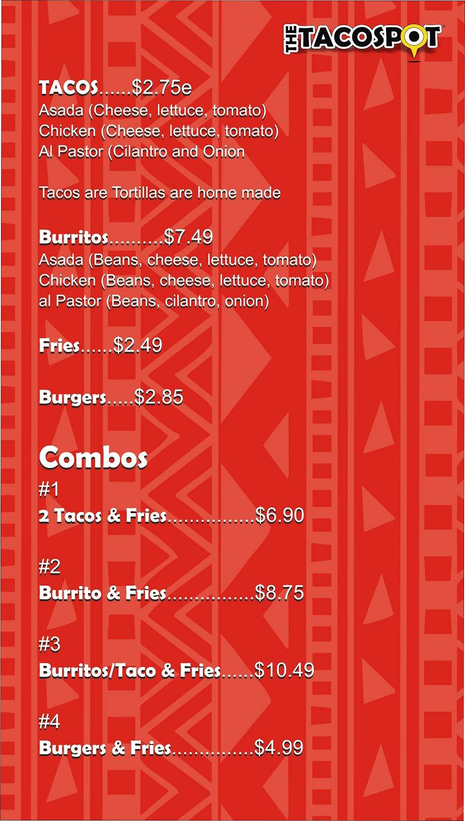 The Taco Spot | restaurant | 698 E Chandler Boulevard Ave, Suite B, Chandler, AZ 85225, USA | 4809177883 OR +1 480-917-7883