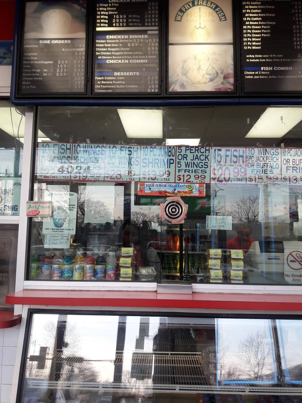 Hook Fish & Chicken | restaurant | 3937, 4024 West Roosevelt Road, Chicago, IL 60624, USA | 7737229566 OR +1 773-722-9566