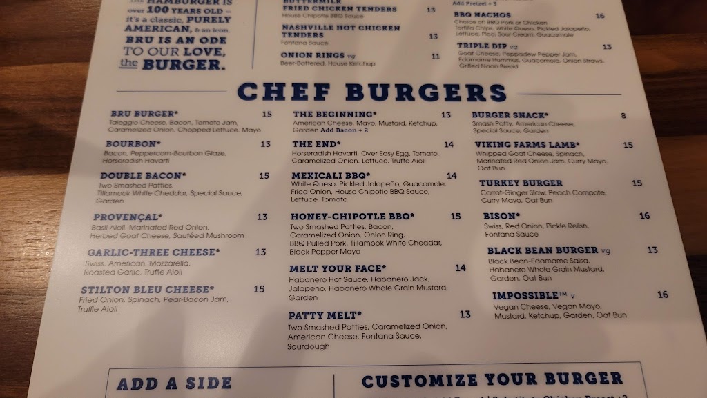 BRU Burger Bar - Montgomery | restaurant | 9300 Montgomery Rd, Montgomery, OH 45242, USA | 5132143513 OR +1 513-214-3513