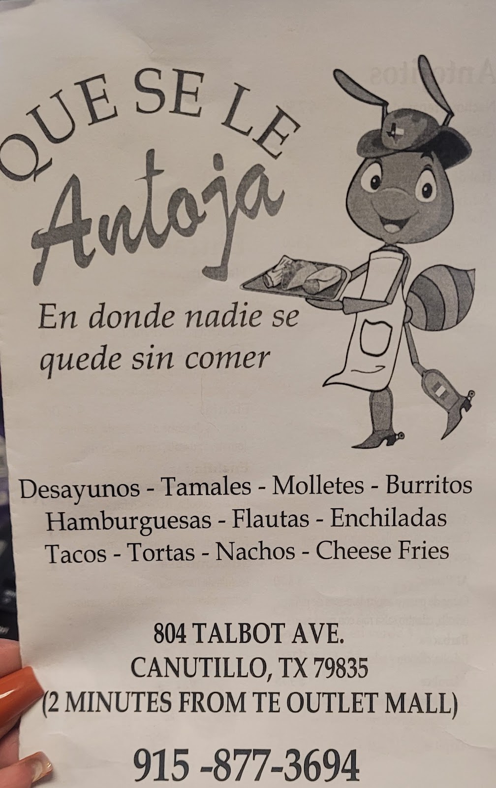 Que se le Antoja- Food Truck | restaurant | 804 Talbot Ave, Canutillo, TX 79835, USA | 9158773694 OR +1 915-877-3694