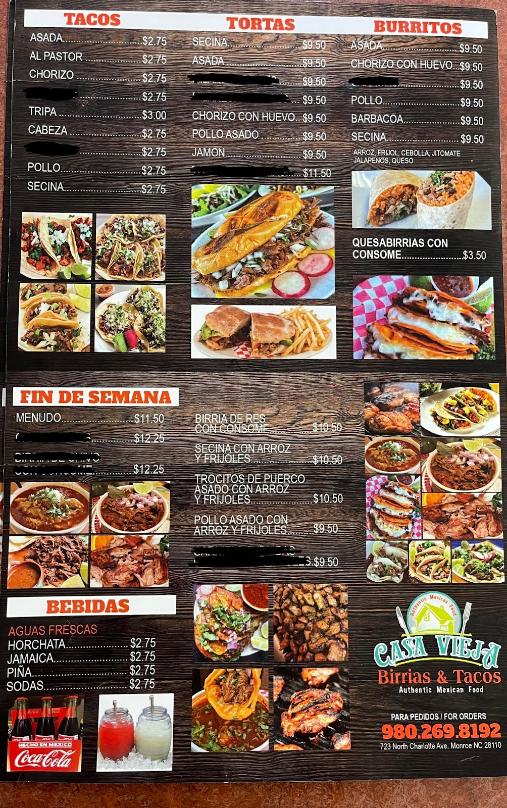 Casa Vieja Birrias y Tacos | restaurant | 723 N Charlotte Ave, Monroe, NC 28110, USA | 9802698192 OR +1 980-269-8192