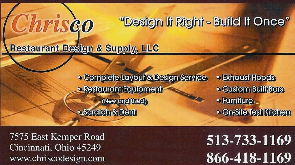 Chrisco Restaurant Design & Supply, LLC | restaurant | 7575 E Kemper Rd, Cincinnati, OH 45249, USA | 8664181169 OR +1 866-418-1169