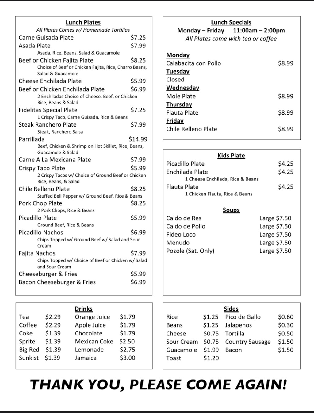 El Sazon de Fidelitas | restaurant | 514 Pleasanton Rd, San Antonio, TX 78214, USA | 2105301610 OR +1 210-530-1610