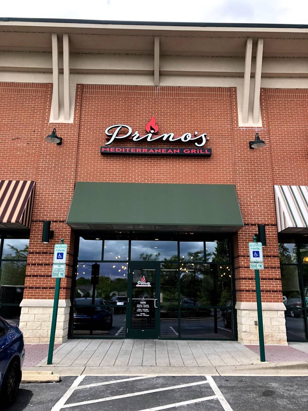Prinos Mediterranean Grill | restaurant | 7690 Dorchester Blvd #104, Hanover, MD 21076, USA | 4107997024 OR +1 410-799-7024