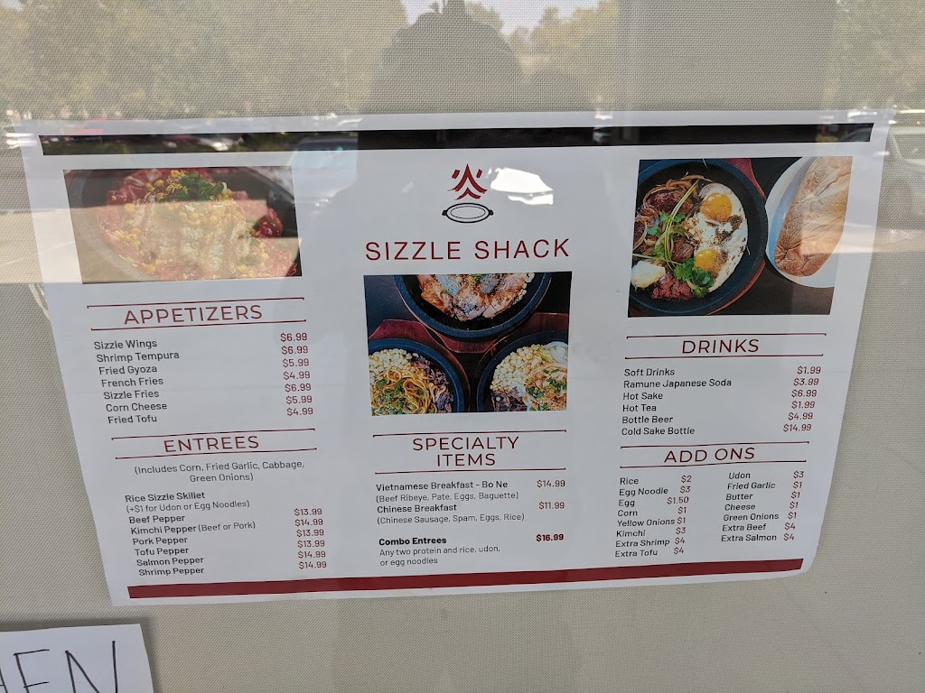 Sizzle Shack | restaurant | 8359 Elk Grove Florin Rd #109, Sacramento, CA 95829, USA | 9168960684 OR +1 916-896-0684