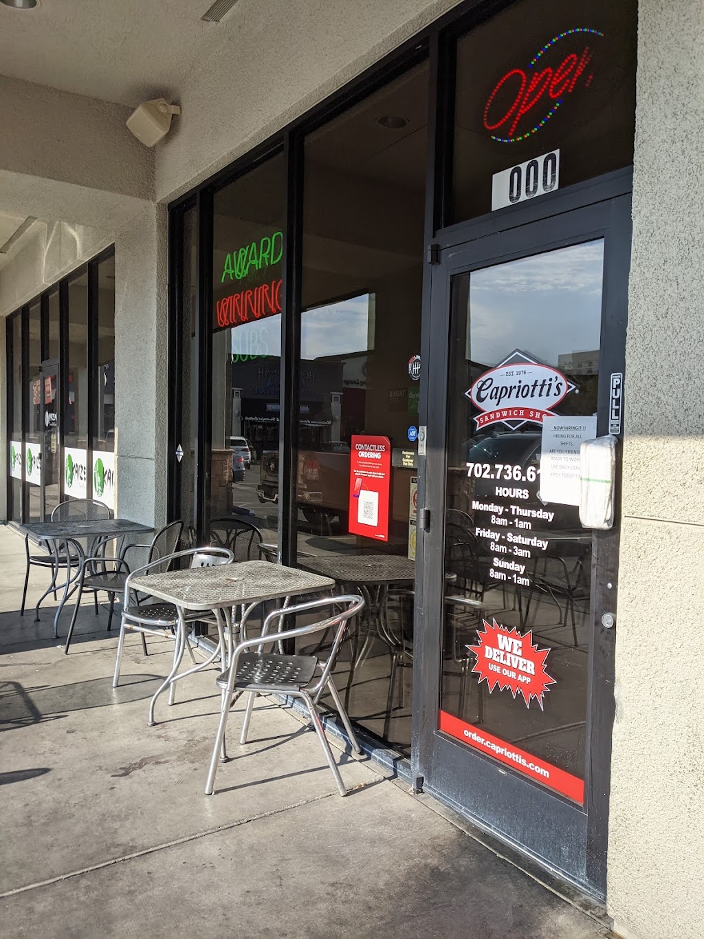 Capriottis Sandwich Shop | restaurant | 4480 Paradise Rd, Las Vegas, NV 89169, USA | 7027366166 OR +1 702-736-6166