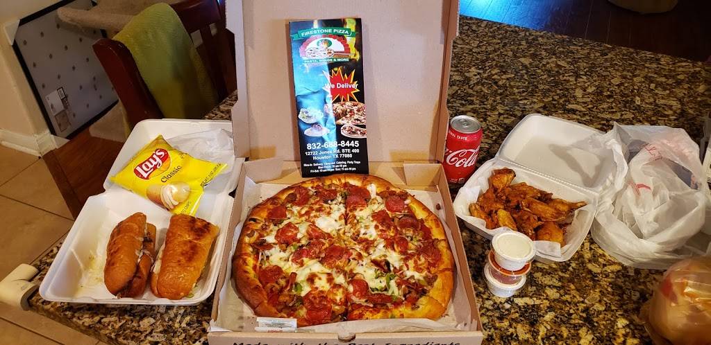 Firestone Pizza | restaurant | 12722 Jones Rd #400, Houston, TX 77070, USA | 8326888445 OR +1 832-688-8445