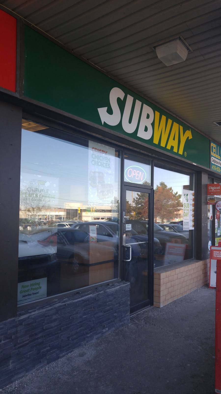 Subway | restaurant | 1160A Morningside Ave, Toronto, ON M1B 3A4, Canada | 4162847827 OR +1 416-284-7827