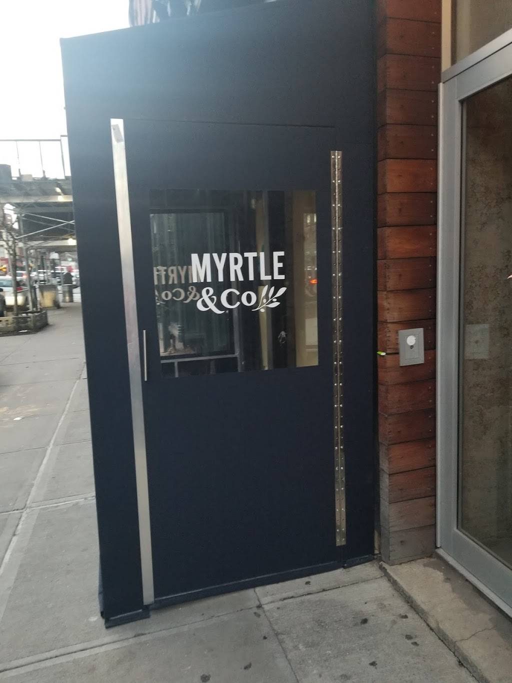 Myrtle & Co | restaurant | 507 Myrtle Ave, Brooklyn, NY 11205, USA | 3479874181 OR +1 347-987-4181