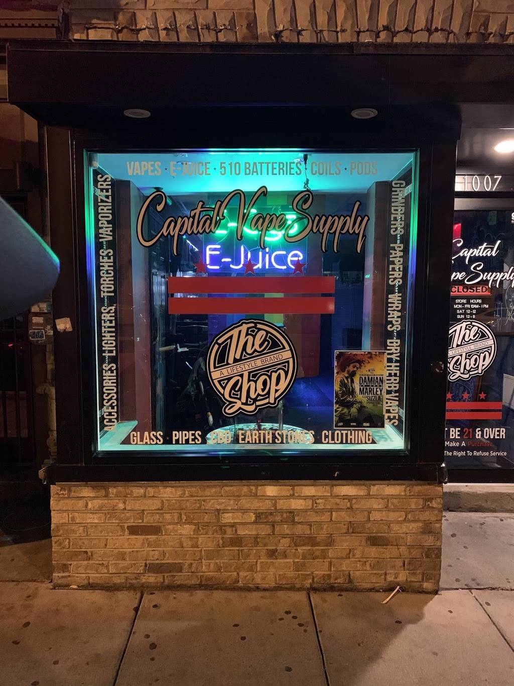 Capital Vape Supply | restaurant | 1007 U St NW, Washington, DC 20001, USA | 2022340603 OR +1 202-234-0603