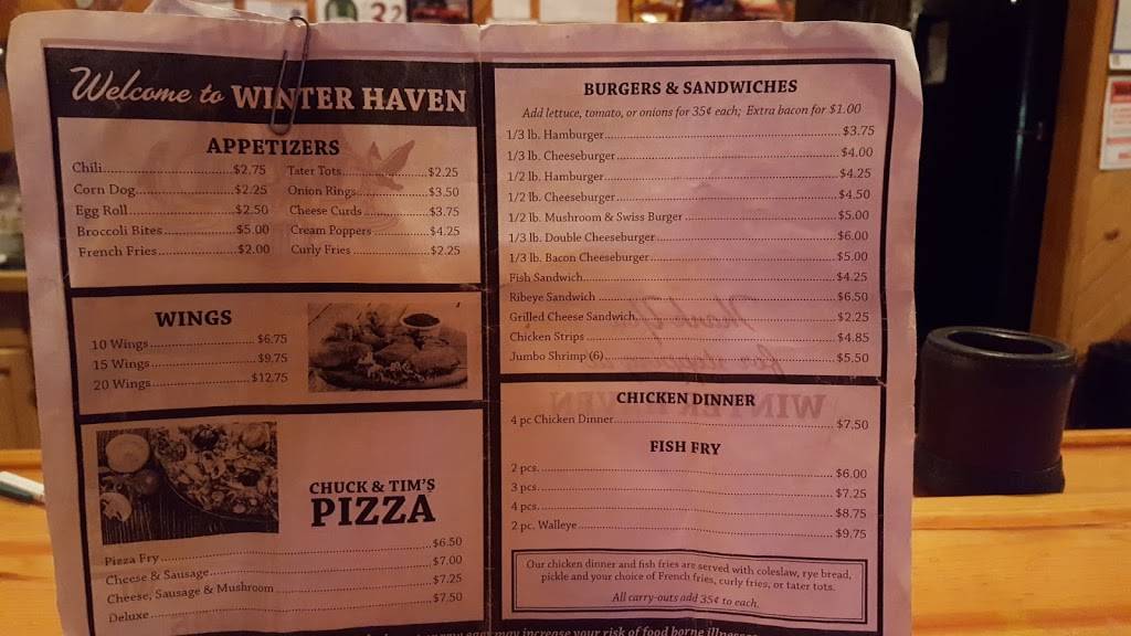 Winterhaven Bar & Grill | restaurant | 761 County Hwy O, Mosinee, WI 54455, USA | 7156934495 OR +1 715-693-4495