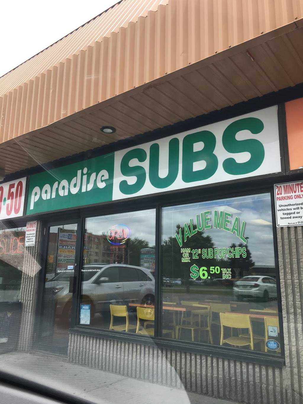 Paradise Subs | meal takeaway | 919 Upper Paradise Rd, Hamilton, ON L9B 2M9, Canada | 9055748468 OR +1 905-574-8468