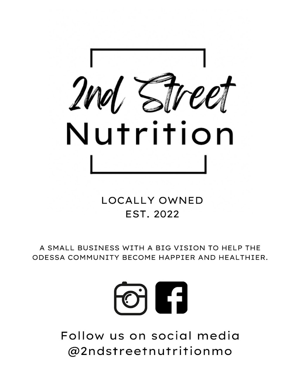 2nd Street Nutrition | restaurant | 129 S 2nd St, Odessa, MO 64076, USA | 8169562958 OR +1 816-956-2958