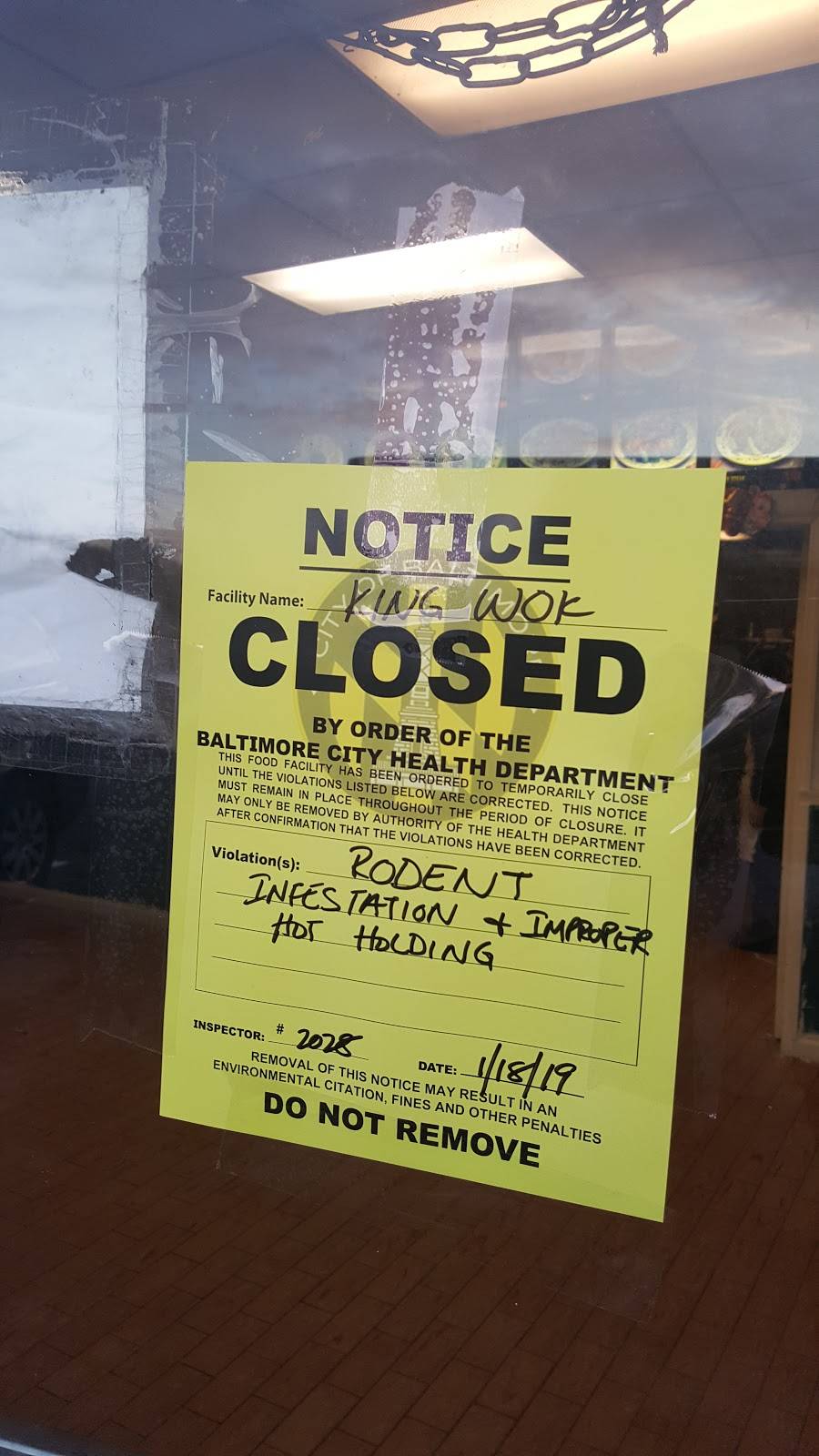 King Wok | restaurant | 5105 York Rd, Baltimore, MD 21212, USA | 4104353900 OR +1 410-435-3900