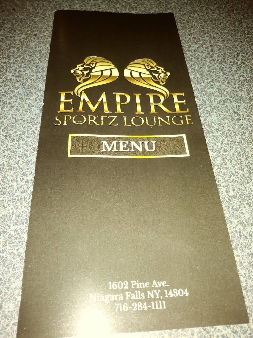 Empire Sportz Lounge | restaurant | 1602 Pine Ave, Niagara Falls, NY 14301, USA | 7162841111 OR +1 716-284-1111