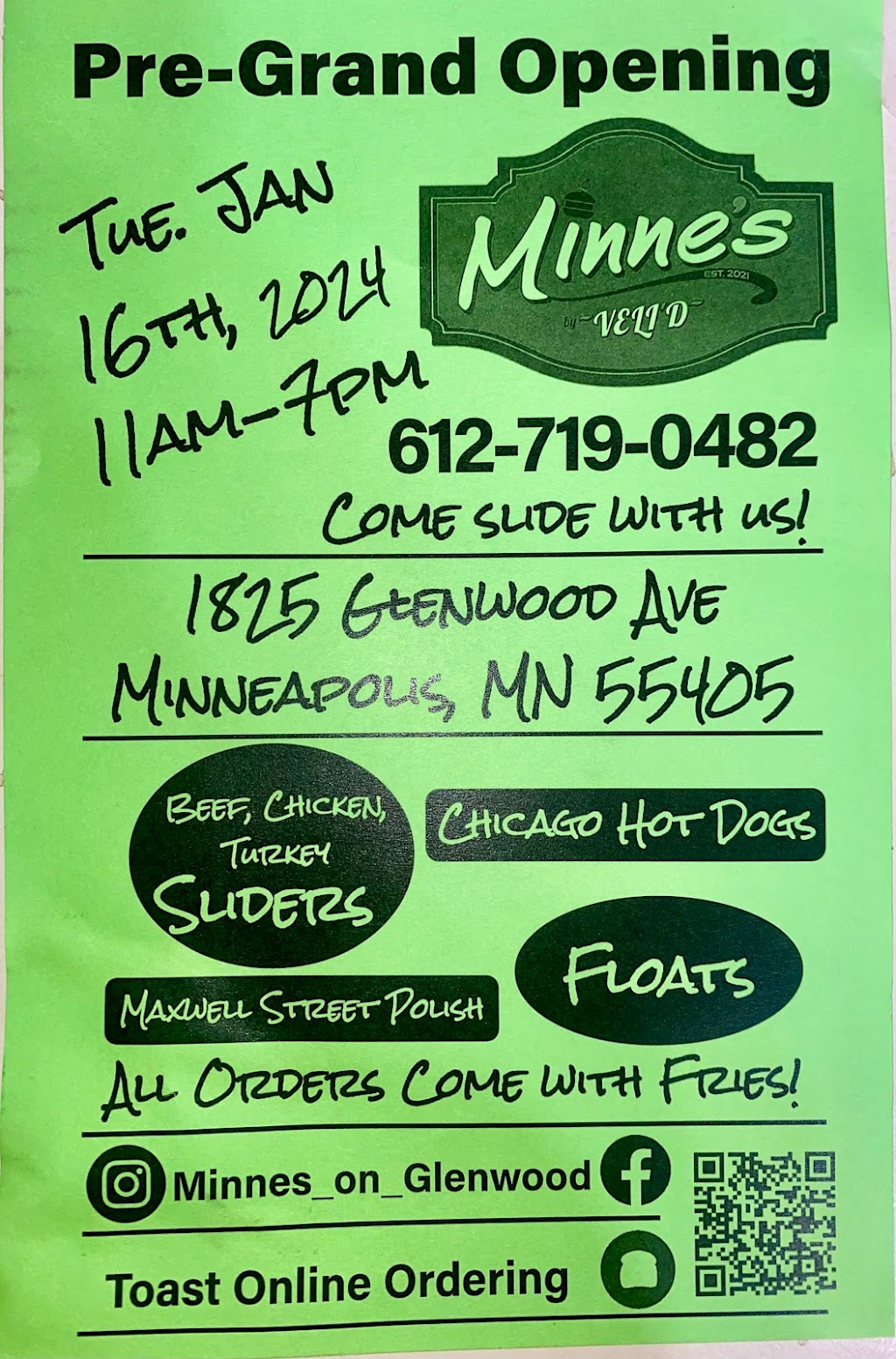 Minnes by VeliD | restaurant | 1825 Glenwood Ave, Minneapolis, MN 55405, USA | 6127190482 OR +1 612-719-0482