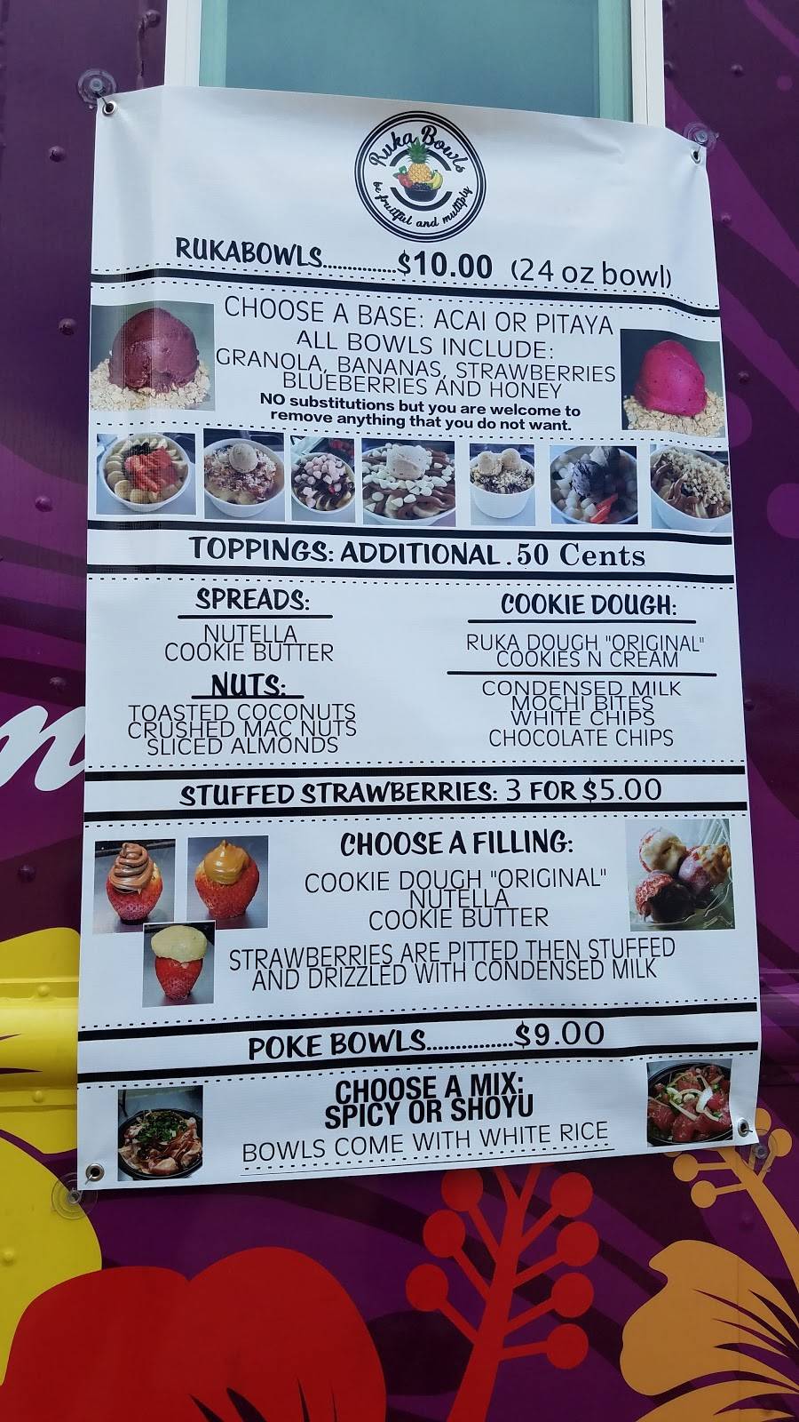 Ruka Bowls | restaurant | 41-1032 Kalanianaʻole Hwy, Waimanalo, HI 96795, USA | 8086903113 OR +1 808-690-3113