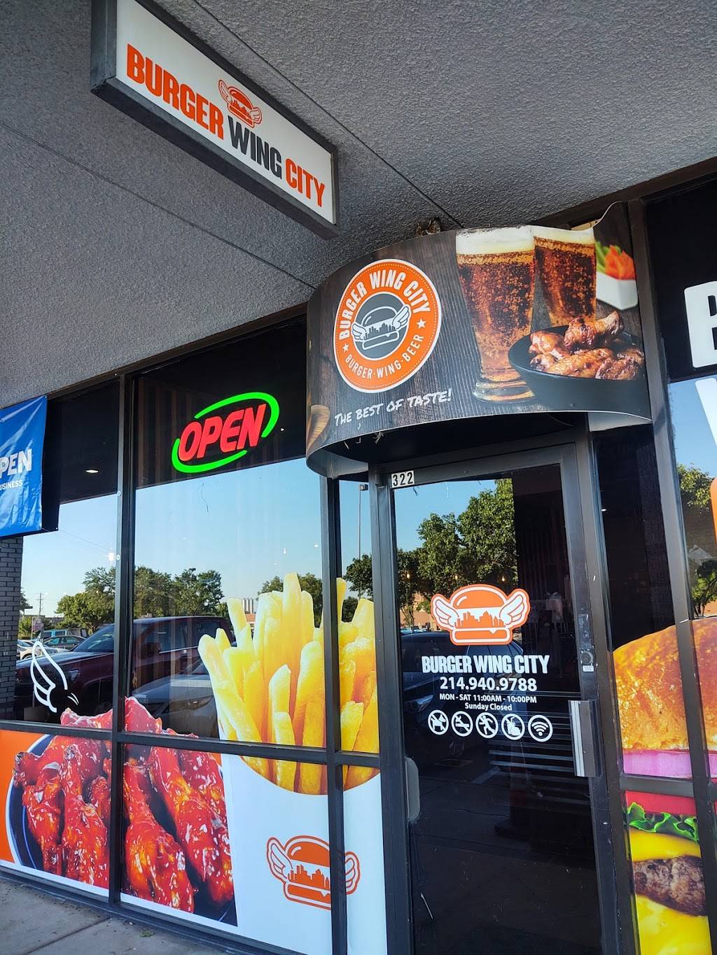 BURGER WING CITY | restaurant | 2150 N Josey Ln #322, Carrollton, TX 75006, USA | 2149409788 OR +1 214-940-9788