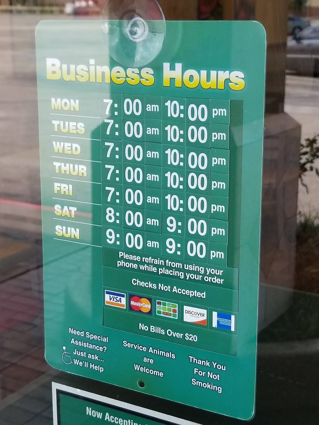 Subway Restaurants | restaurant | 229 W Greens Rd, Houston, TX 77067, USA | 2818759022 OR +1 281-875-9022